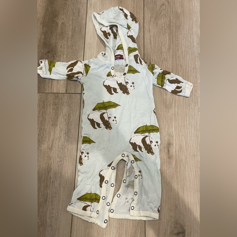 Milkbarn Organic Cotton Hooded Romper